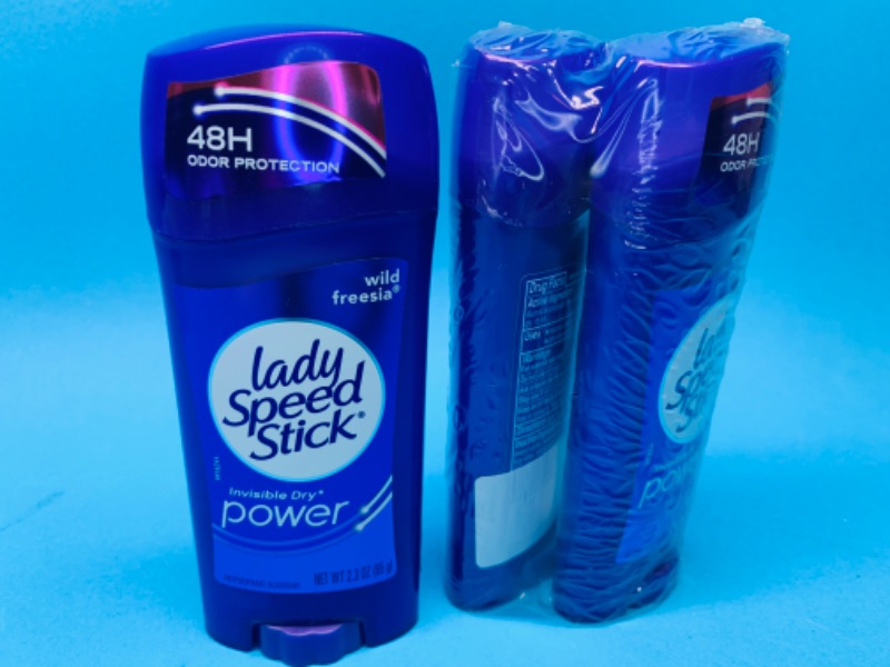 Photo 1 of 281671…3 new lady speed stick deodorant/antiperspirant wild freesia 