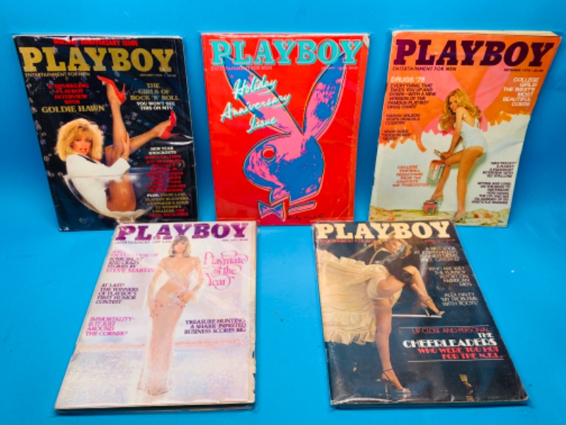 Photo 1 of 281689…adults only condition issues due to age vintage playboy magazines in plastic sleeves 