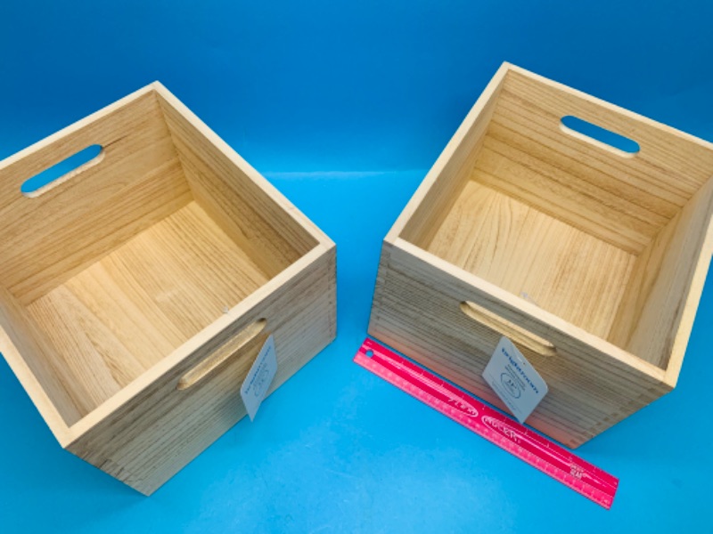 Photo 3 of 281697…2 paulownia wood crates 11 inch  $15 ea x 2