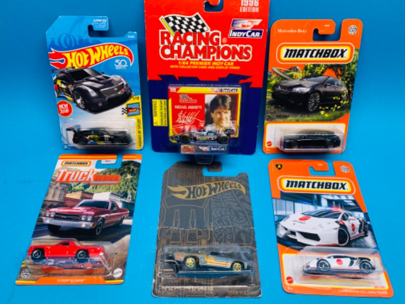 Photo 1 of 281734…6 die cast cars in original packages 