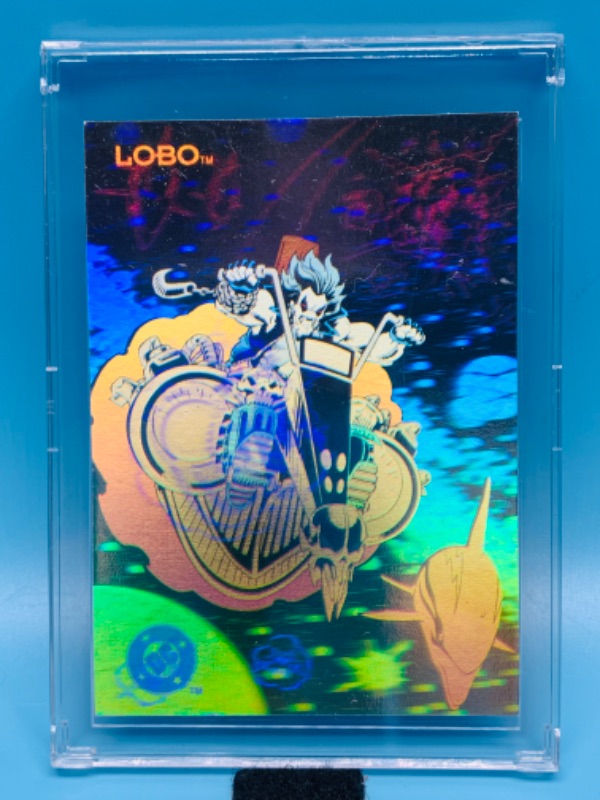 Photo 1 of 281746…DC hologram hall of fame Lobo card DCH13 in hard plastic case