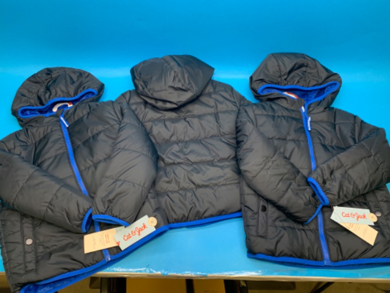 Photo 1 of 281764… 3 cat and jack youth size xs 4/5 cozy lined jackets with tags $35 ea x 3