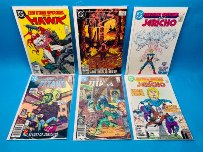 Photo 1 of 281801…6 teen titans comics in plastic sleeves 