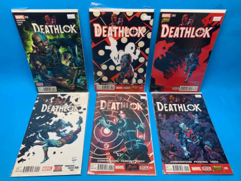 Photo 1 of 281803….6 deathlok  comics in plastic sleeves 