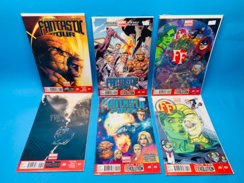 Photo 1 of 281804… 6 fantastic four comics in plastic sleeves 