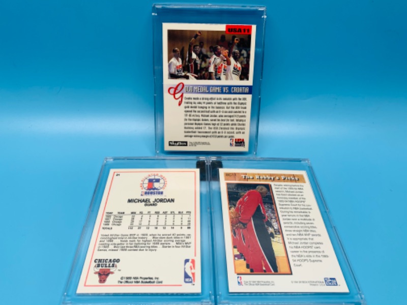Photo 2 of 281815…3 Michael Jordan trading cards in hard plastic cases 