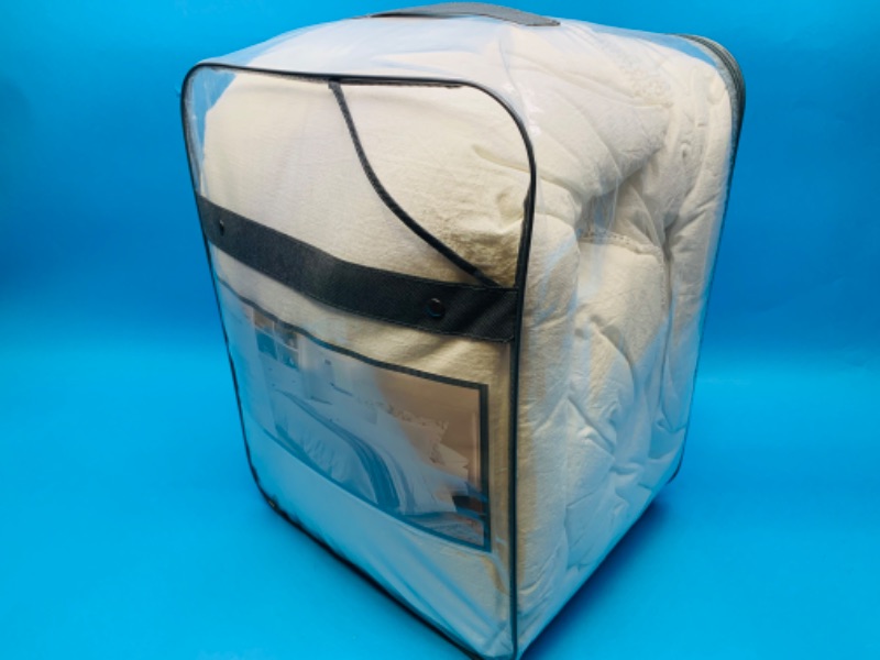 Photo 5 of 281830… studio McGee threshold king size lace border cotton slub comforter set in bag 