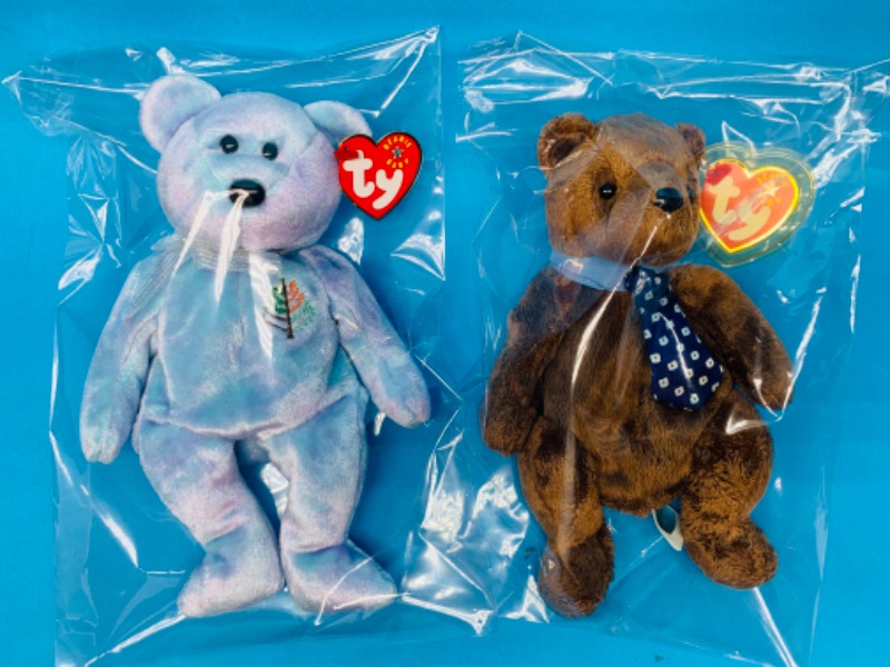 Photo 1 of 281978… 2 TY beanie babies in plastic bags 