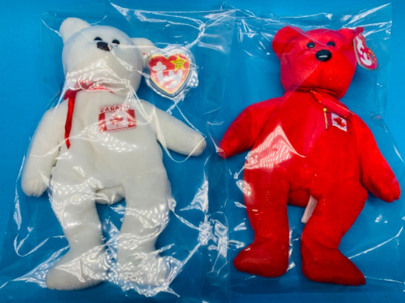 Photo 1 of 281981… 2 TY beanie babies in plastic bags 