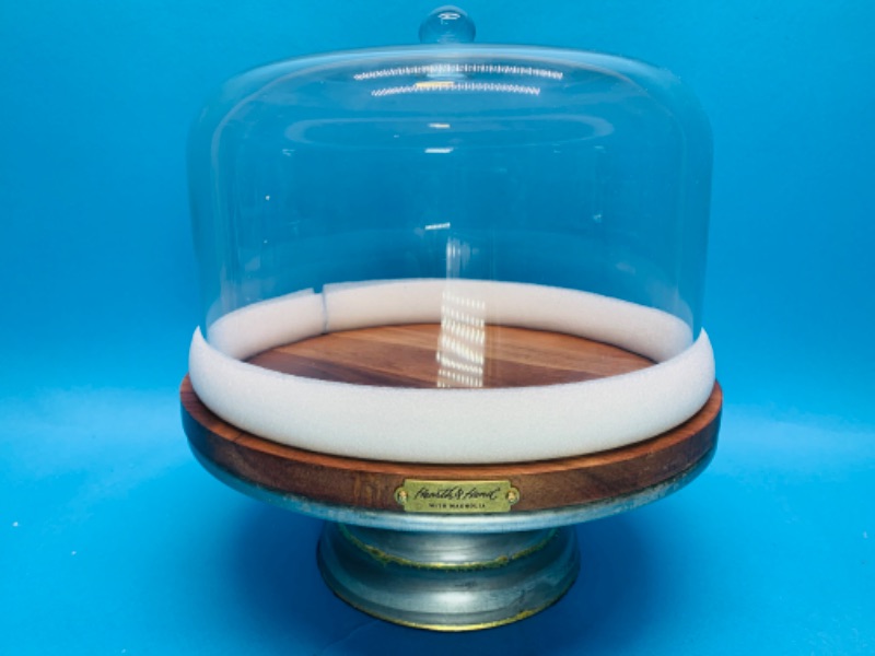Photo 1 of 282019… glass, metal, and wood cake stand 