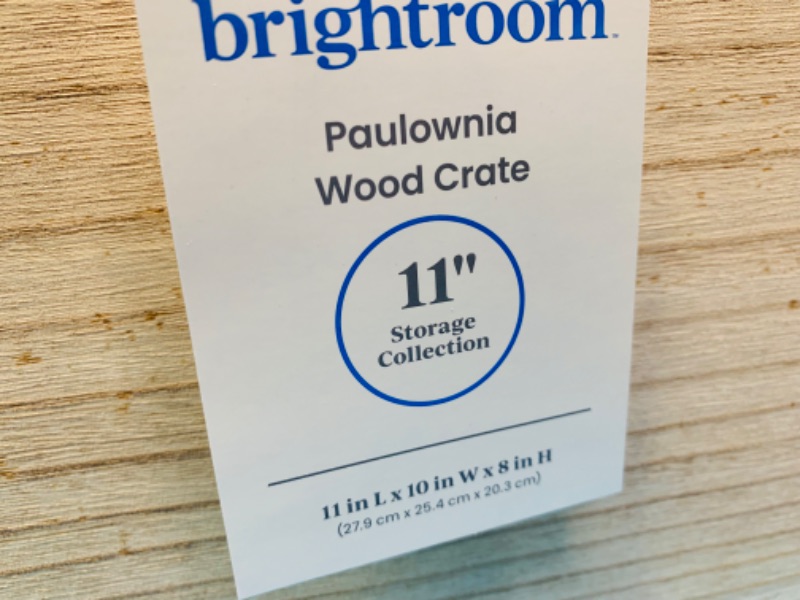 Photo 4 of 282023…2 paulownia wood crates 11” each 