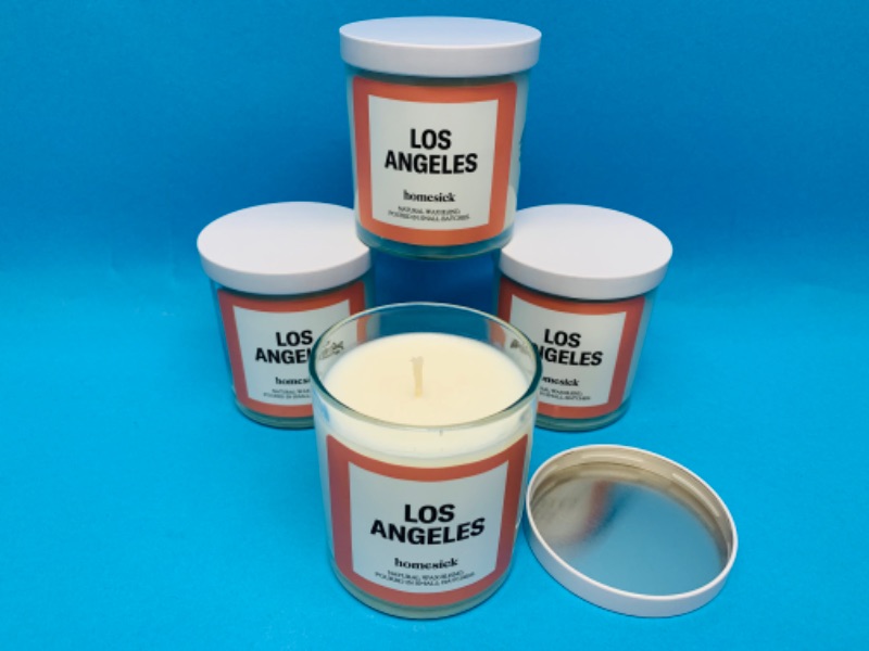 Photo 1 of 282066… …4 natural wax blend jar candles- Los Angeles 