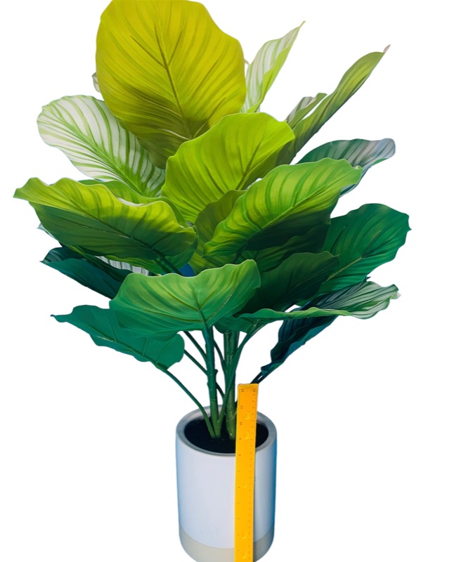 Photo 1 of 282213… approx  3 foot tall artificial house plant in ceramic pot 