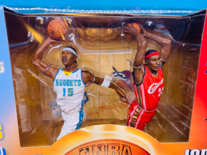 Photo 2 of 282303… mcfarlane toys LeBron James and Carmelo Anthony figures 
