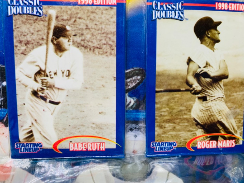 Photo 2 of 282306…worn package-starting line up classic doubles Babe Ruth and roger maris figures 