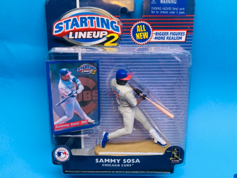 Photo 1 of 282338…starting line up 2 Sammy Sosa figure 