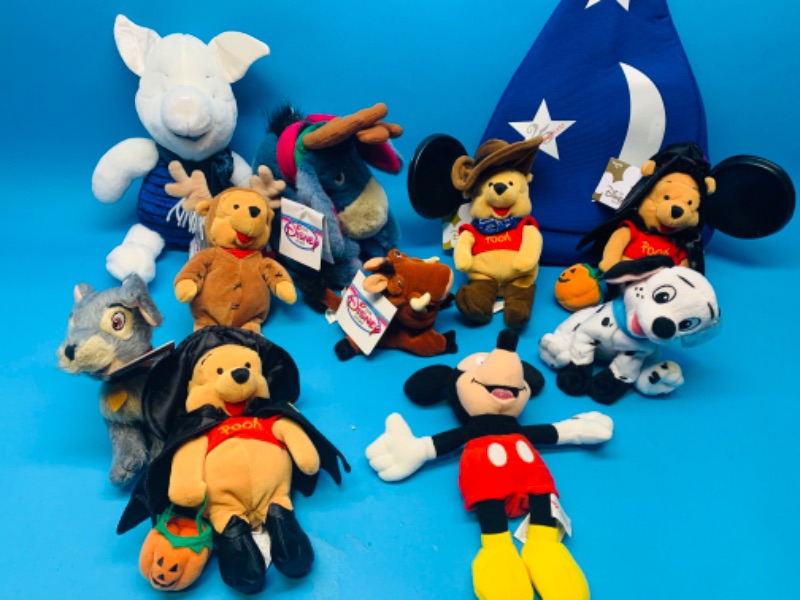 Photo 1 of 282416…11 Disney plushies-most with tags