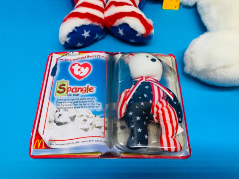 Photo 1 of 282422…4 patriotic TY beanie babies 