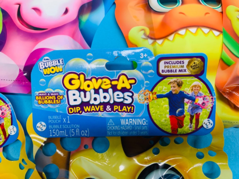 Photo 2 of 282449… 12 glove-a-bubbles dip, wave, and play bubble mix pouches 