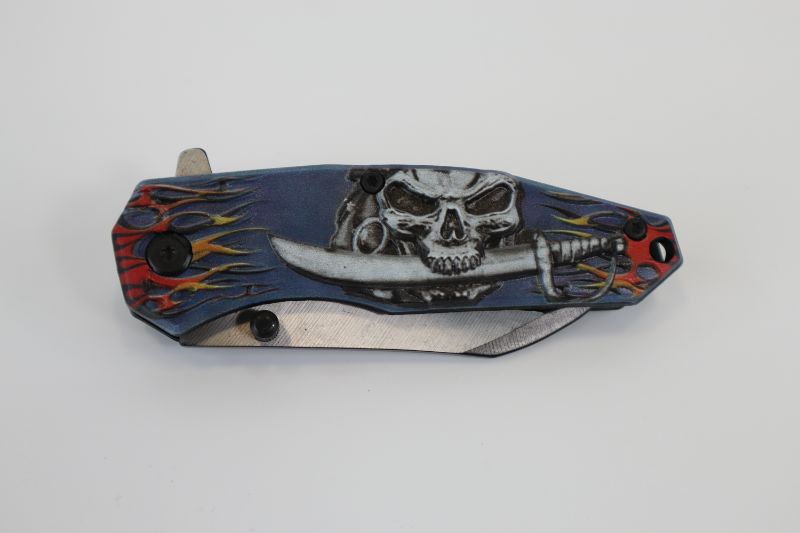 Photo 1 of BLUE PIRATE SWORD POCKET KNIFE NEW 