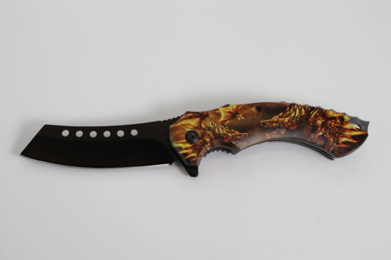 Photo 1 of DOUBLE ORANGE DRAGONS POCKET KNIFE NEW