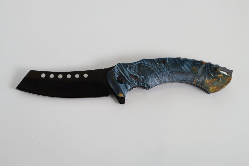 Photo 1 of BLUE DRAGON WITH TONGUE OUT POCKET KNIFE NEW