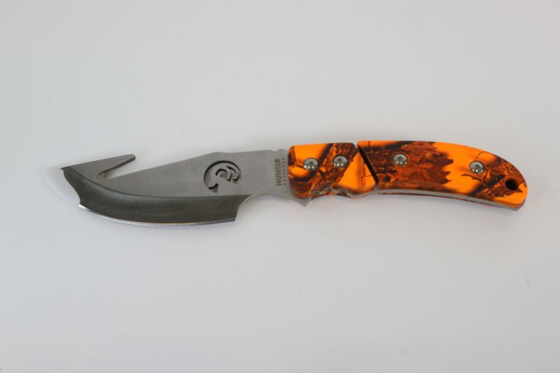 Photo 1 of ORANGE HOOK GUT HUNTING KNIFE NEW