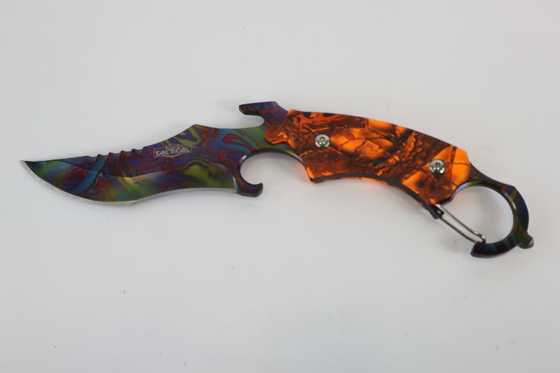 Photo 1 of OIL SLICK ORANGE HUNTING KNIFE NEW