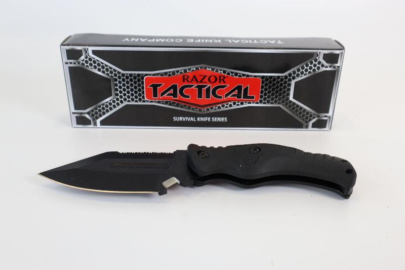 Photo 1 of BLACK TACTICAL KNIFE NEW