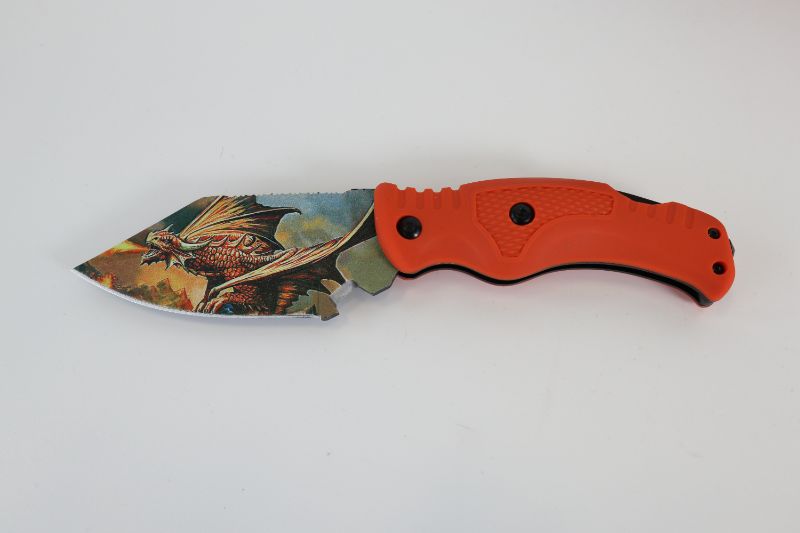 Photo 2 of ORANGE DRAGON TACTICAL KNIFE NEW 