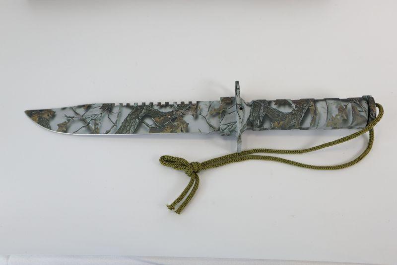Photo 2 of XL GREY CAMO TACTICAL KNIFE NEW