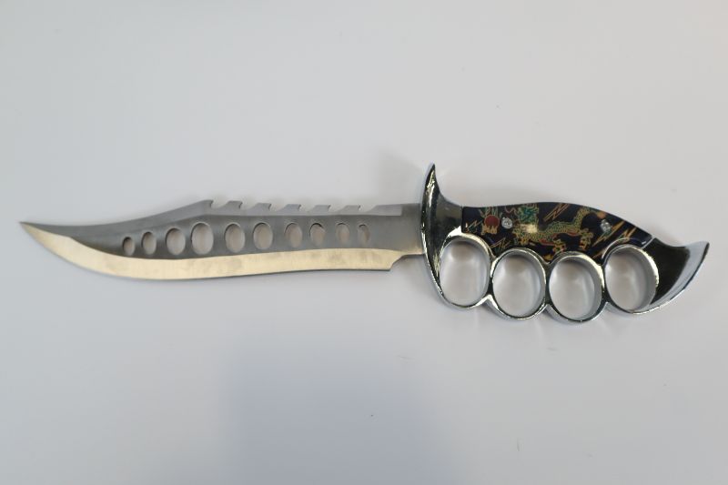 Photo 1 of DRAGON BRASS KNUCKLE TACTICAL KNIFE NEW 