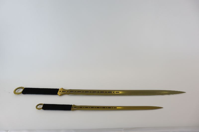 Photo 1 of 2 SET SWORDS GOLD NEW 