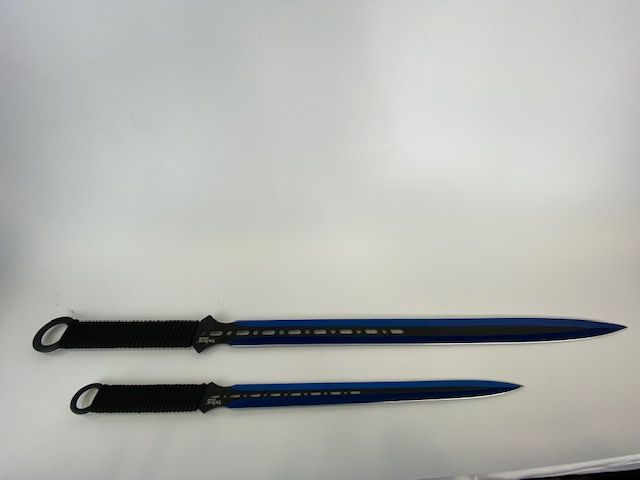 Photo 1 of 2 BLUE SET SWORDS NEW 