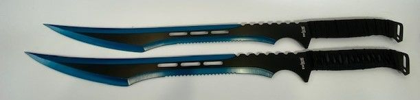 Photo 1 of DOUBLE BLUE TACTICAL MASTER SWORD SET NEW 