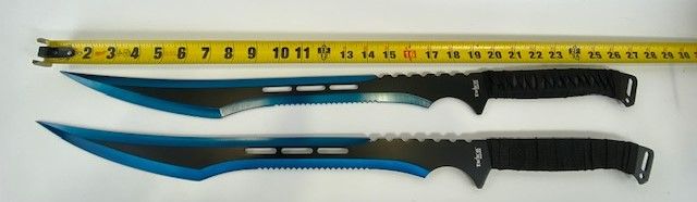 Photo 2 of DOUBLE BLUE TACTICAL MASTER SWORD SET NEW 