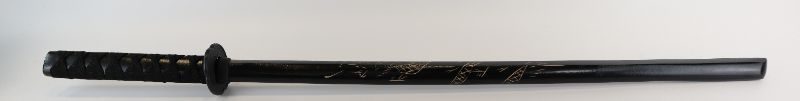 Photo 1 of BLACK WITH GOLD MARKINGS KID SWORD NEW 
