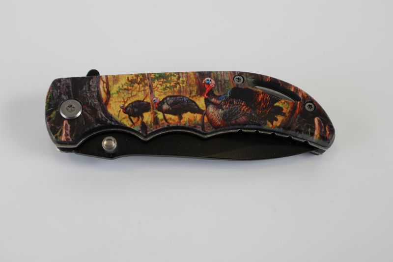 Photo 2 of TURKEY SCENE POCKET KNIFE NEW 