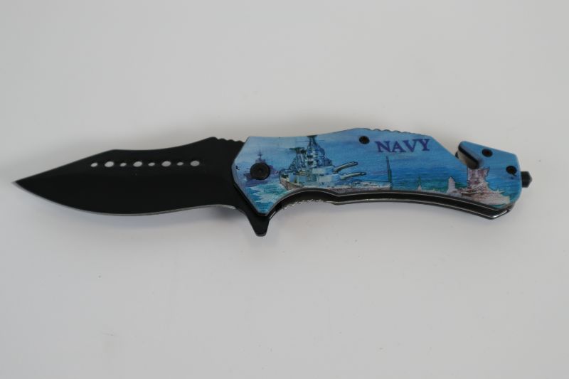 Photo 1 of BLUE NAVY POCKET KNIFE NEW 