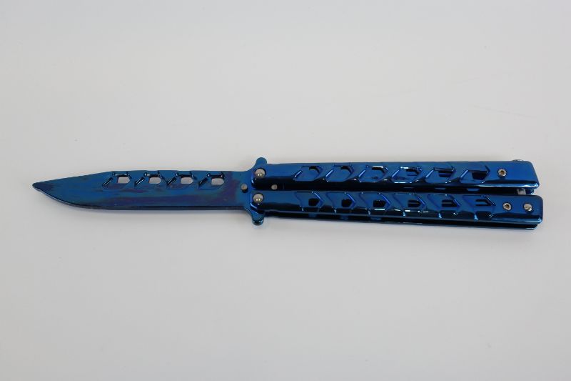 Photo 1 of BLUE BUTTERFLY KNIFE  NEW 