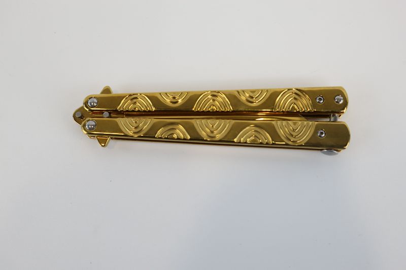 Photo 2 of GOLD BUTTERFLY KNIFE NEW 