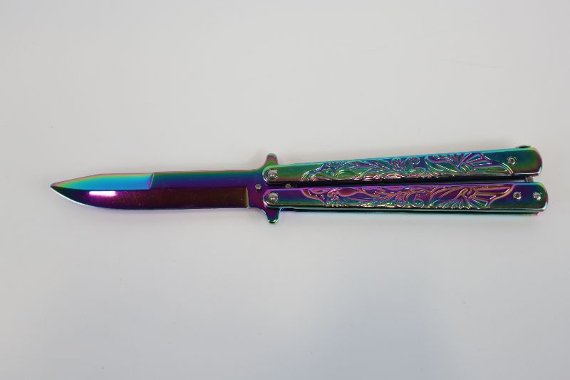 Photo 1 of RAINBOW BUTTERFLY KNIFE NEW 