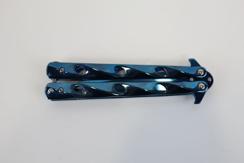 Photo 2 of BLUE BUTTERFLY KNIFE NEW 