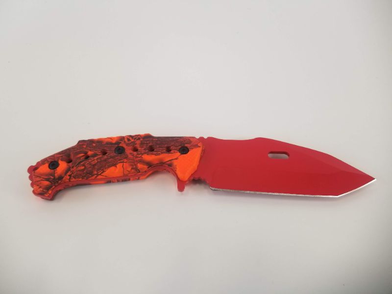 Photo 1 of ORANGE REAL TREE CAMO KNIFE NEW 