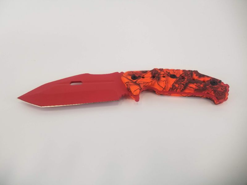 Photo 2 of ORANGE REAL TREE CAMO KNIFE NEW 