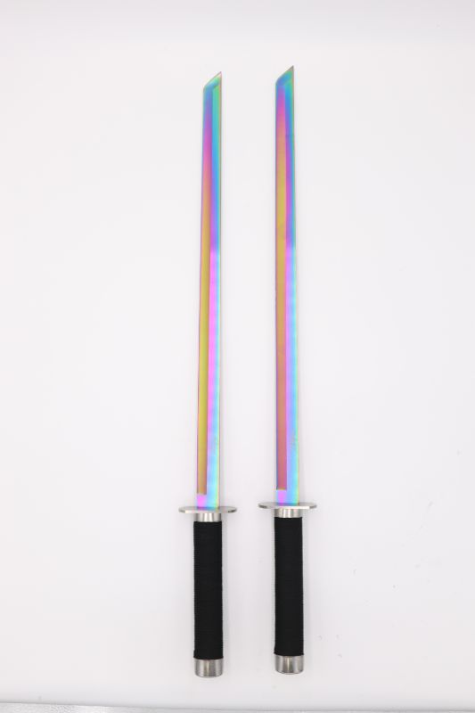 Photo 1 of DOUBLE SET OIL SLICK NINJA SWORDS NEW 