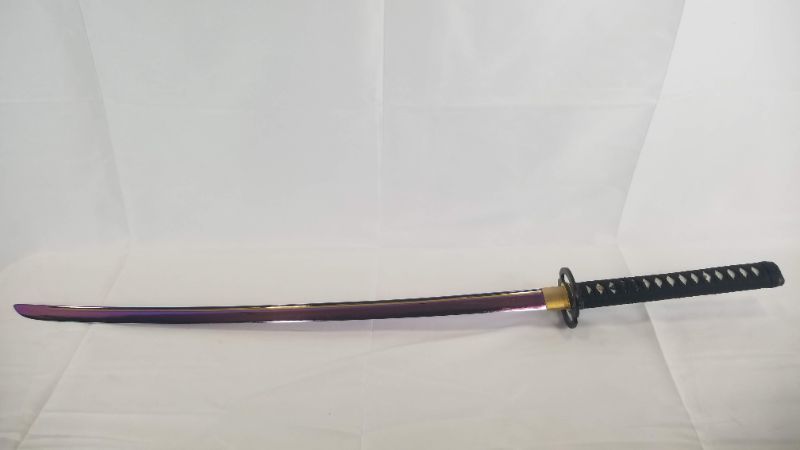 Photo 1 of OIL SLICK KATANA SWORD NOT FUNCTIONAL NEW 