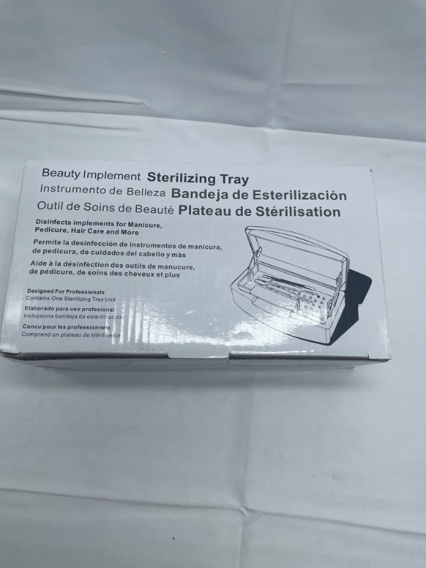 Photo 3 of Plastic Sterilizing Tray-Tool Sterilization Box,Clean Sterilizer Box Storage Organizer for Nail,Tweezers,Hair Salon,Spa & Cutter Manicure Equipment-Clear Lid (white)
