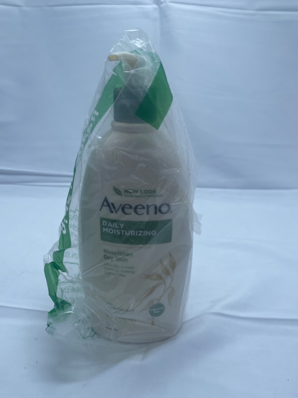 Photo 2 of Aveeno Daily Moisturizing Body Lotion with Soothing Oat and Rich Emollients, Fragrance-Free, 18 Fl Oz