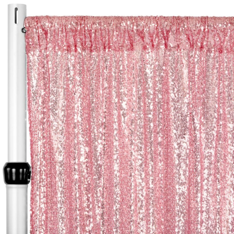 Photo 1 of 2pc 2ftx8ft fuchsia sparkle curtains  